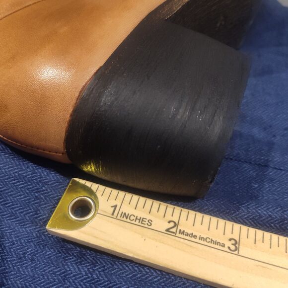 L'Artiste Knee High Tall Boots 10.5 - 11 / 42 Leather Embroidered Riding Boho - Picture 12 of 15